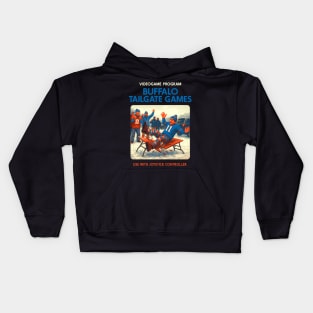 Buffalo Tailgate Games Retro Videogame Cartridge Art Kids Hoodie